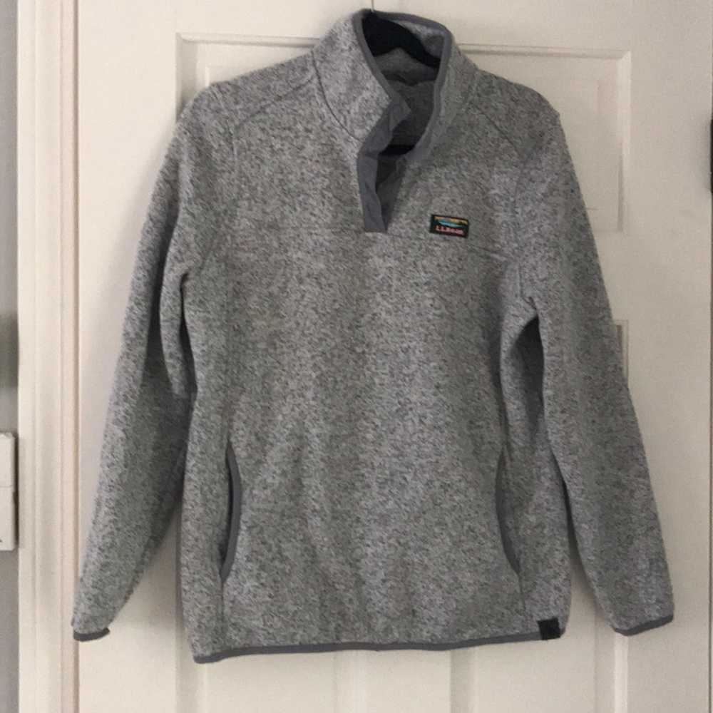 LL Bean Gray Pullover
